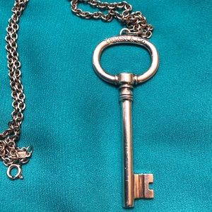 Tiffany and Co Silver Key Chain Necklace
